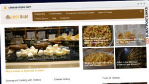 Publish Guest Post on cheese-store.com