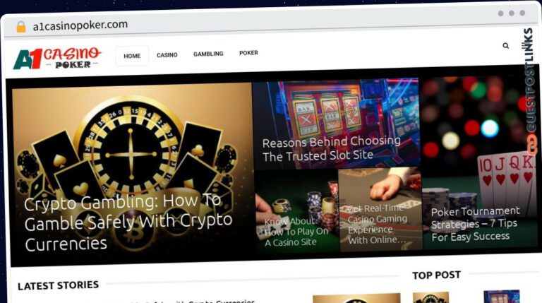 Publish Guest Post on a1casinopoker.com