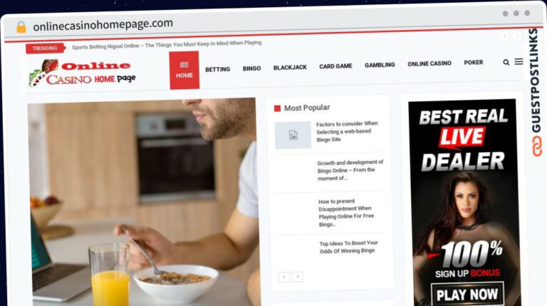 Publish Guest Post on onlinecasinohomepage.com