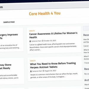 Publish Guest Post on corehealth4you.com