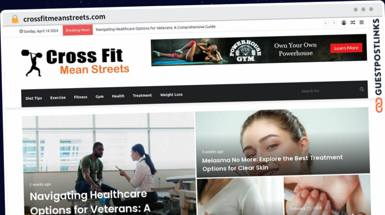 Publish Guest Post on crossfitmeanstreets.com