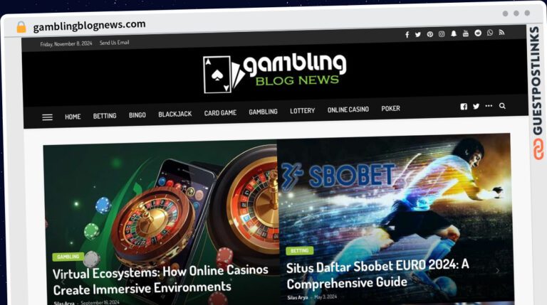 Publish Guest Post on gamblingblognews.com