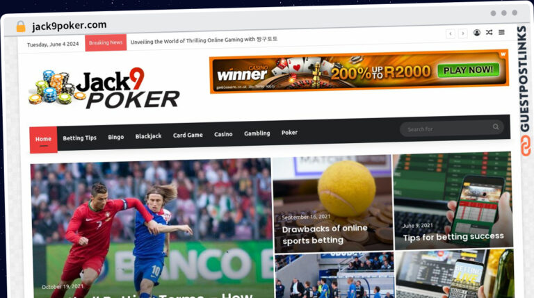 Publish Guest Post on jack9poker.com