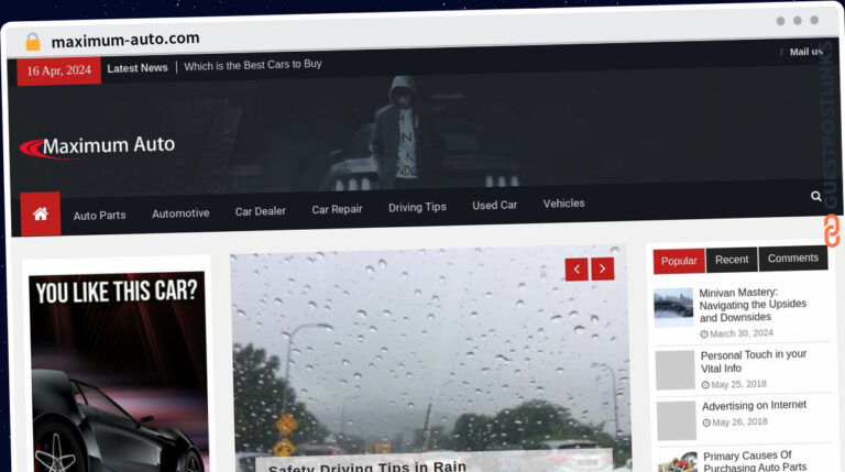 Publish Guest Post on maximum-auto.com