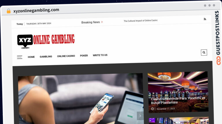 Publish Guest Post on xyzonlinegambling.com
