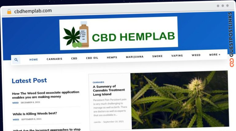Publish Guest Post on cbdhemplab.com