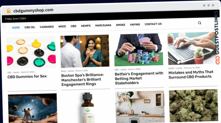 Publish Guest Post on cbdgummyshop.com