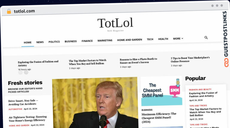 Publish Guest Post on totlol.com