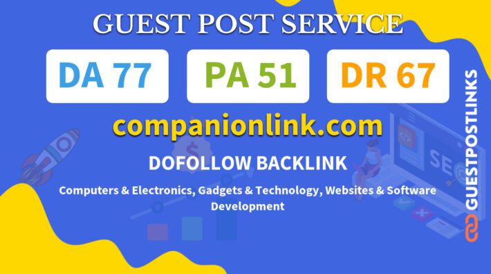 Buy Guest Post on companionlink.com
