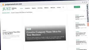 Publish Guest Post on justpersonalcare.com
