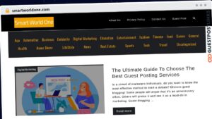 Publish Guest Post on smartworldone.com