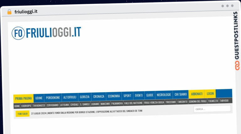 Publish Guest Post on friulioggi.it