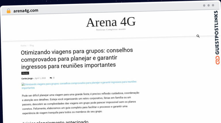 Publish Guest Post on arena4g.com