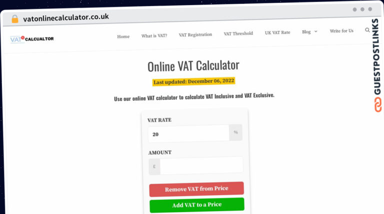 Publish Guest Post on vatonlinecalculator.co.uk
