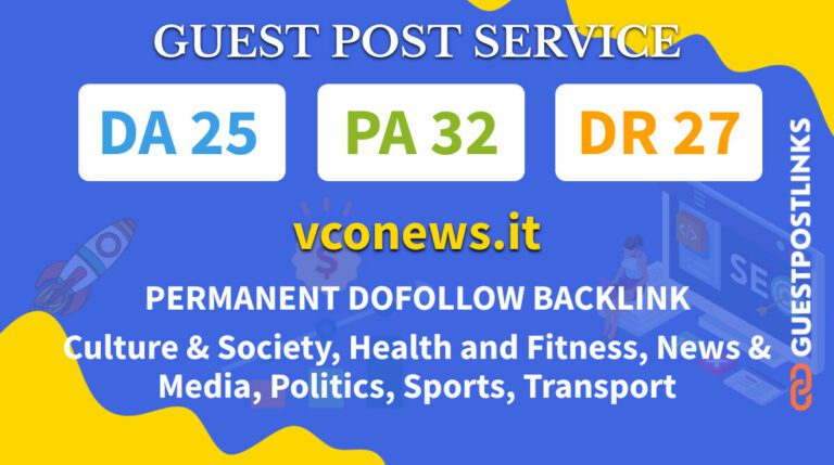 Buy Guest Post on vconews.it