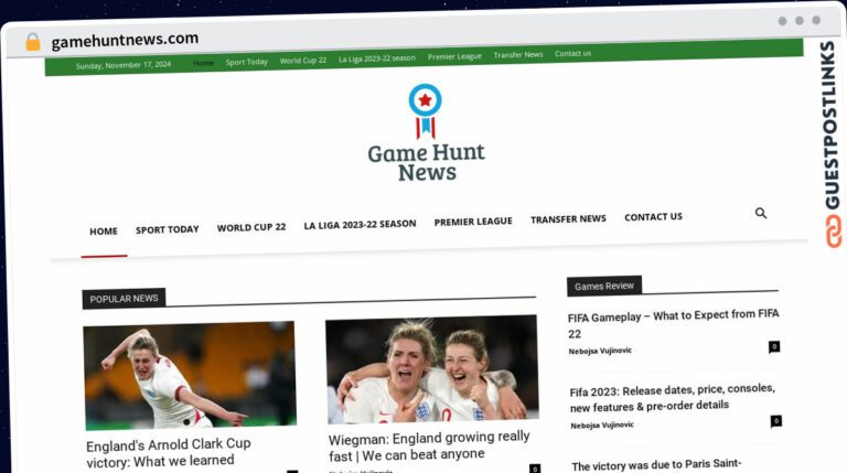 Publish Guest Post on gamehuntnews.com