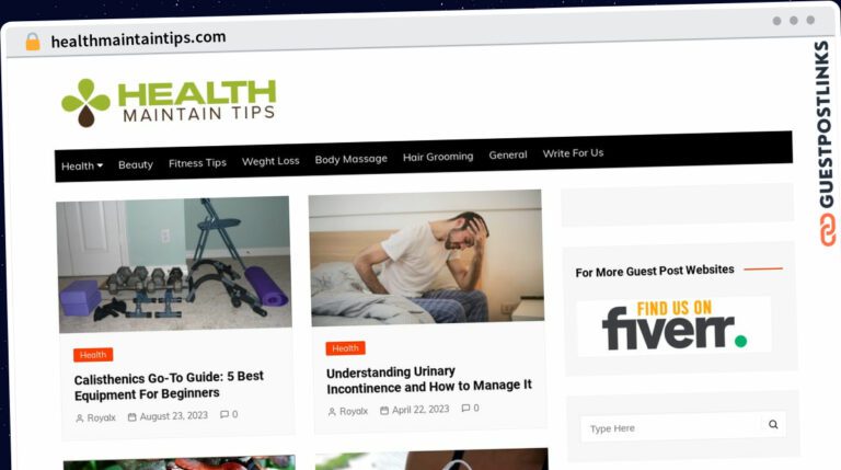 Publish Guest Post on healthmaintaintips.com