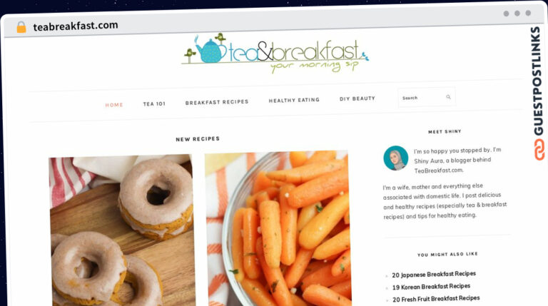 Publish Guest Post on teabreakfast.com