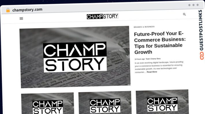 Publish Guest Post on champstory.com