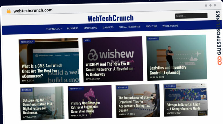 Publish Guest Post on webtechcrunch.com