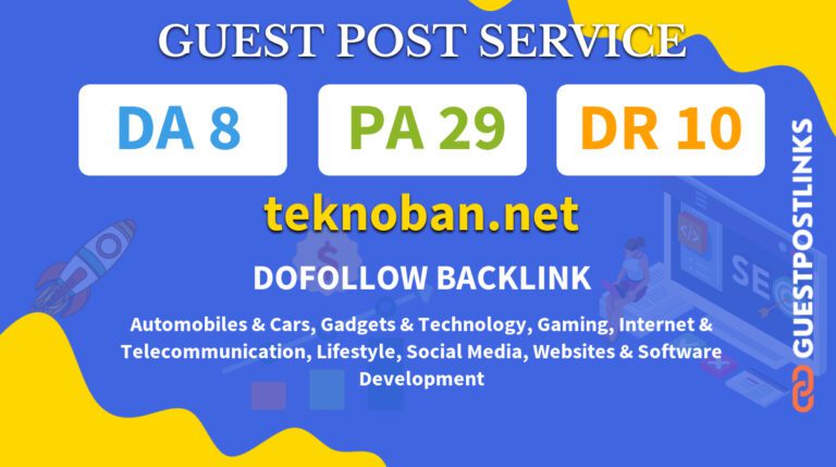 Buy Guest Post on teknoban.net