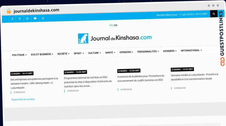 Publish Guest Post on journaldekinshasa.com