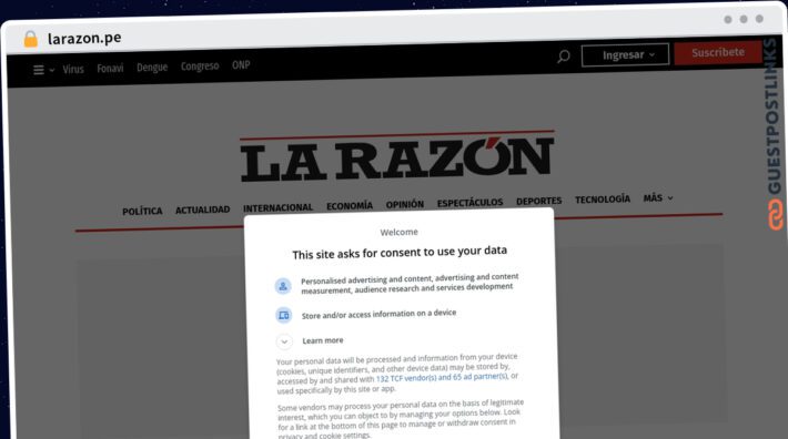 Publish Guest Post on larazon.pe