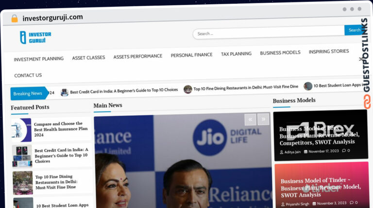 Publish Guest Post on investorguruji.com