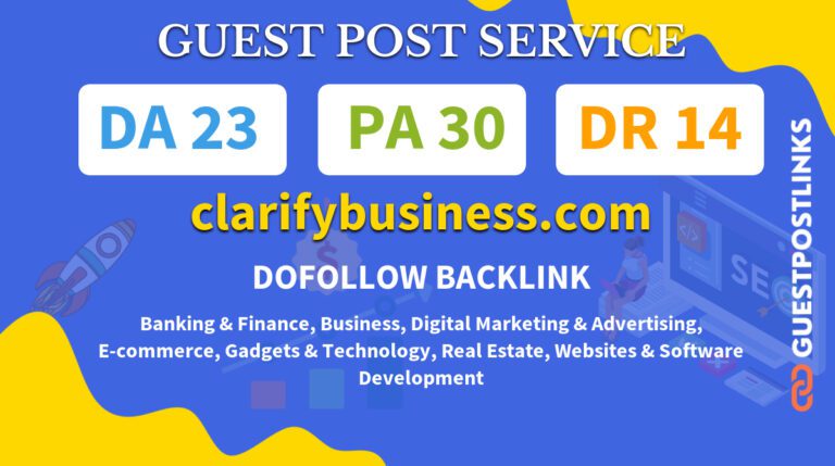 Buy Guest Post on clarifybusiness.com
