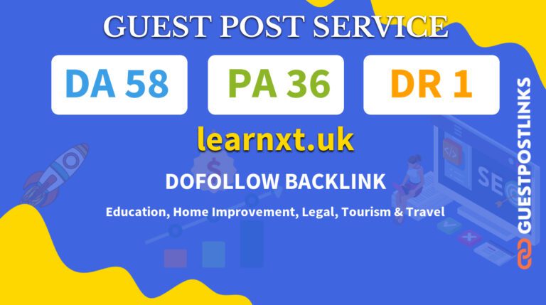 Buy Guest Post on learnxt.uk