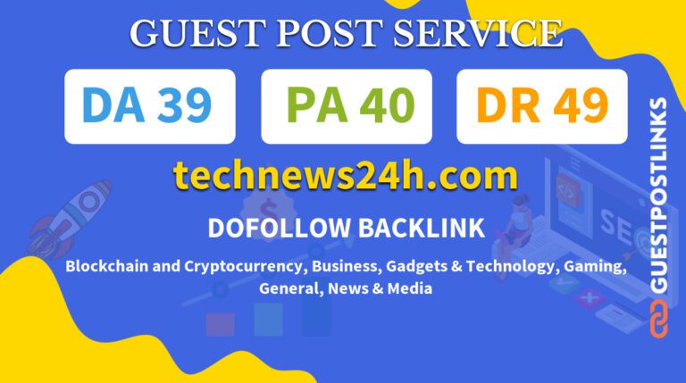 Buy Guest Post on technews24h.com