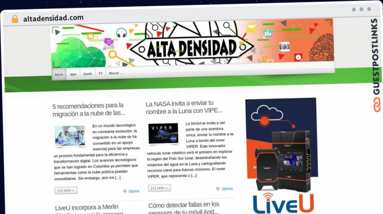 Publish Guest Post on altadensidad.com