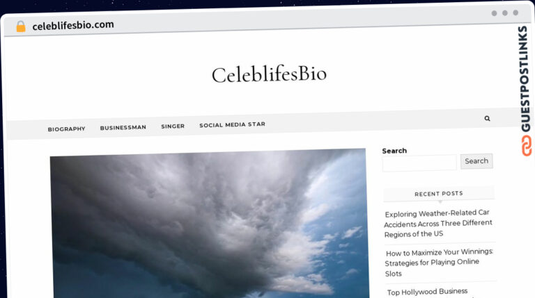 Publish Guest Post on celeblifesbio.com
