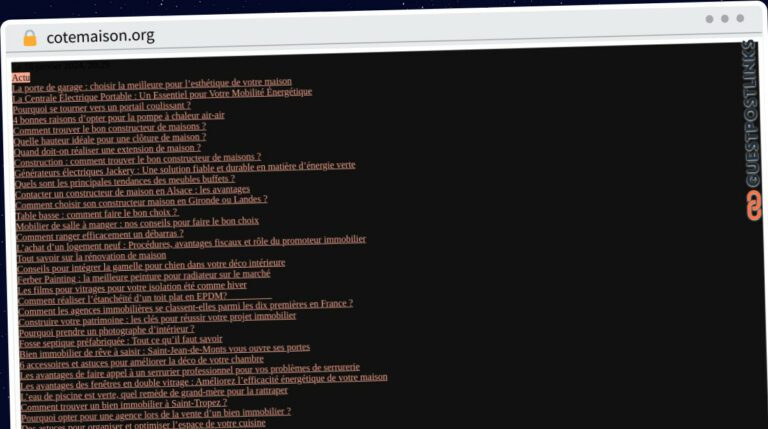 Publish Guest Post on cotemaison.org