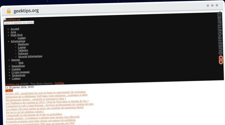 Publish Guest Post on geektips.org