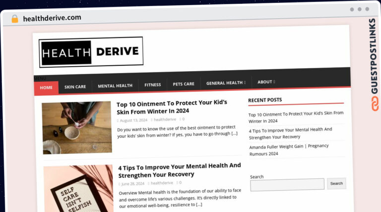 Publish Guest Post on healthderive.com