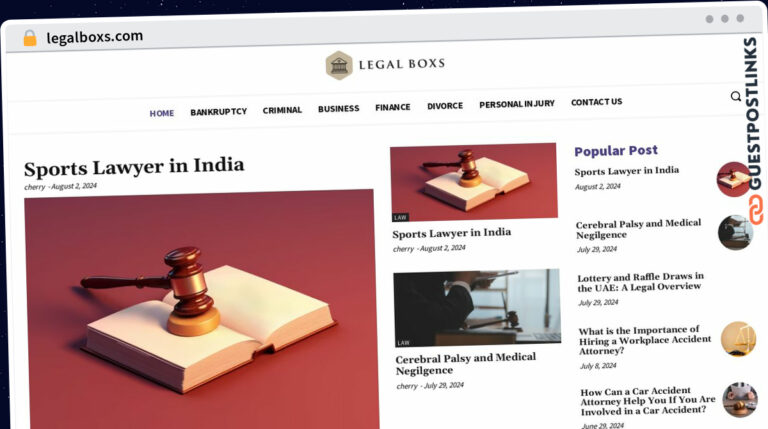 Publish Guest Post on legalboxs.com