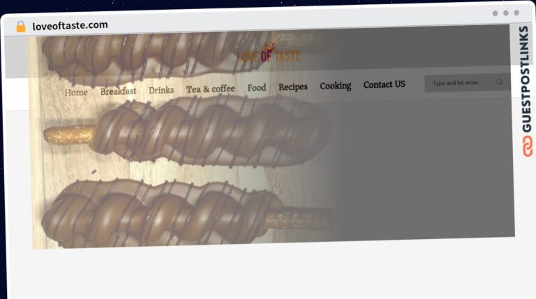 Publish Guest Post on loveoftaste.com