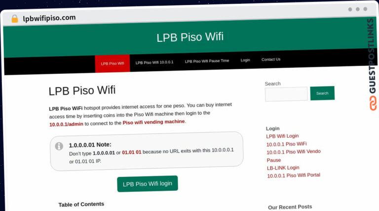Publish Guest Post on lpbwifipiso.com