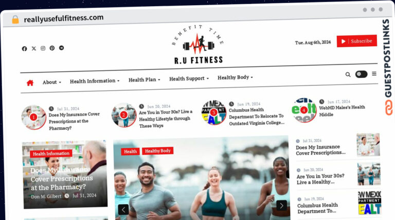 Publish Guest Post on reallyusefulfitness.com