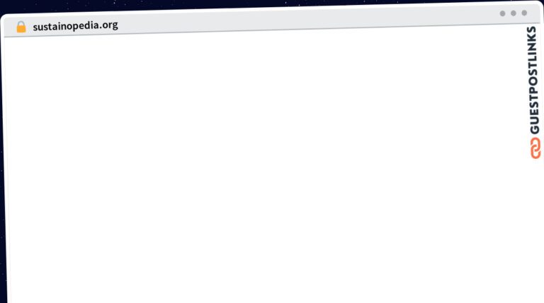 Publish Guest Post on sustainopedia.org