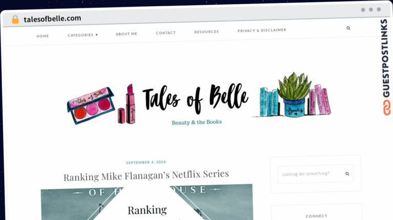 Publish Guest Post on talesofbelle.com