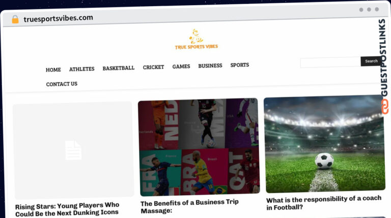 Publish Guest Post on truesportsvibes.com