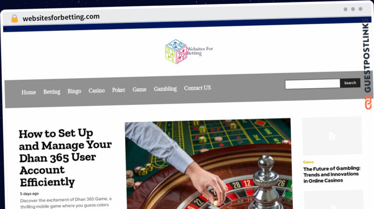 Publish Guest Post on websitesforbetting.com