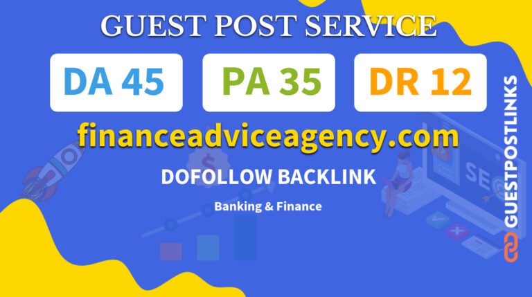 Buy Guest Post on financeadviceagency.com