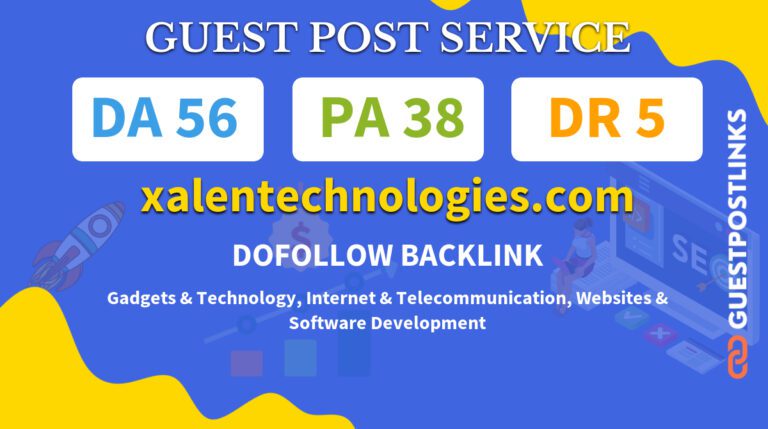 Buy Guest Post on xalentechnologies.com