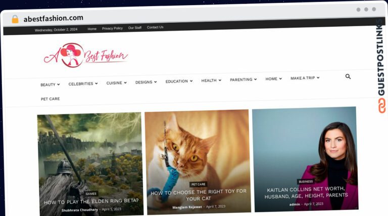 Publish Guest Post on abestfashion.com