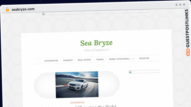 Publish Guest Post on seabryze.com
