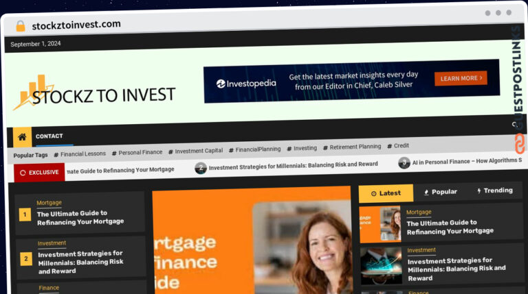 Publish Guest Post on stockztoinvest.com