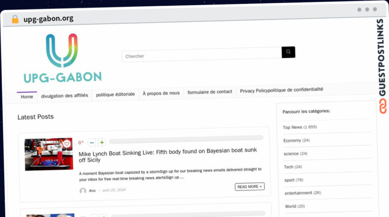 Publish Guest Post on upg-gabon.org